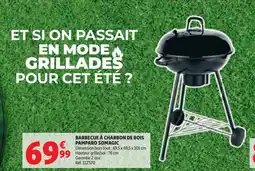 Auchan Barbecue à charbon de bois pamparo somagic offre