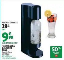 Auchan Machine soda q.5105 noir qilive offre