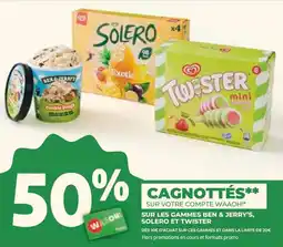 Auchan Sur les gammes ben & jerry's solero et twister offre