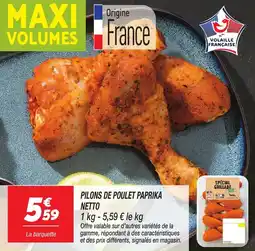 Netto Pilons de poulet paprika netto offre