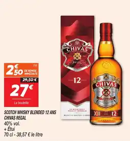 Netto Scotch whisky blended 12 ans chivas regal offre