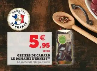 Super U Gesiers De Cnaard Le Domaine D'Ernest offre