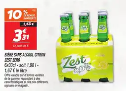 Netto Bière sans alcool citron zest zero offre