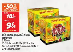 Netto Bière blonde aromatisée tequila desperados offre