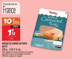 Netto Mousse de canard au porto netto offre