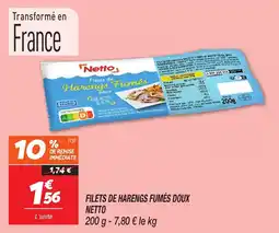 Netto Filets de harengs fumés doux netto offre