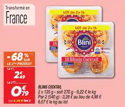 Netto Blinis cocktail offre