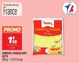 Netto Emmental français râpé netto offre