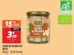 Netto Cœurs de palmier bio netto offre
