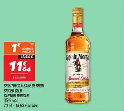 Netto Spiritueux à base de rhum spiced gold captain morgan offre