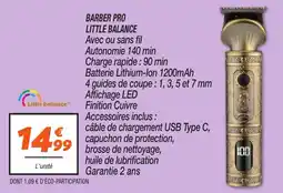 Netto Barber pro little balance offre