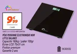 Netto Pèse personne électronique noir little balance offre