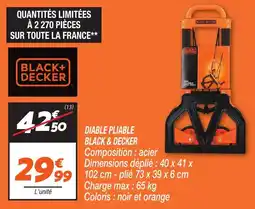 Netto Diable pliable black & decker offre