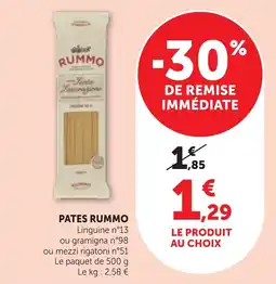 Bi1 Pates rummo offre