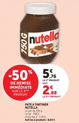 Bi1 Pate a tartiner nutella offre