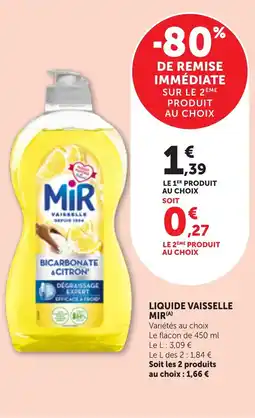 Bi1 Liquide vaisselle mir offre
