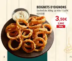 Gel 2000 BEIGNETS D'OIGNONS offre