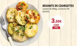 Gel 2000 BEIGNETS DE COURGETTES offre