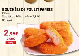 Gel 2000 BOUCHÉES DE POULET PANÉES offre