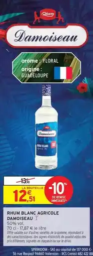 Intermarché Hyper Signal - rhum blanc agricole offre