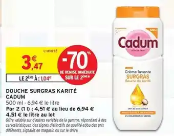 Cadum - douche surgras karité