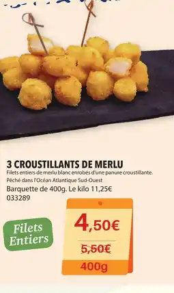 Gel 2000 3 CROUSTILLANTS DE MERLU offre