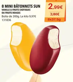 Gel 2000 8 MINI BÂTONNETS SUN offre