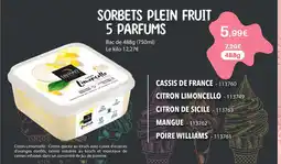 Gel 2000 SORBETS PLEIN FRUIT 5 PARFUMS offre
