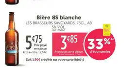 L'Eau Vive Bière ЯS blanche offre