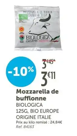 L'Eau Vive Mozzarella de bufflonne offre