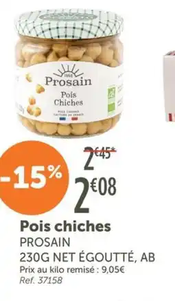 L'Eau Vive Pois chiches offre