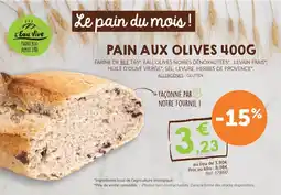 L'Eau Vive PAIN AUX OLIVES offre