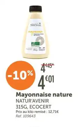 L'Eau Vive Mayonnaise nature offre