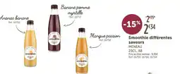 L'Eau Vive Smoothie différentes saveurs offre
