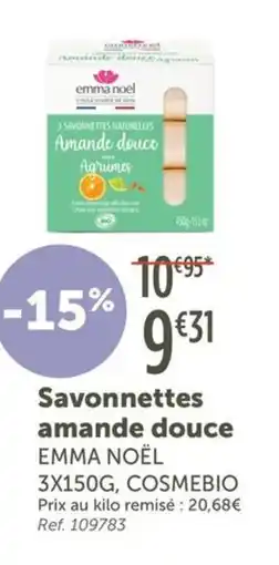 L'Eau Vive Savonnettes amande douce offre