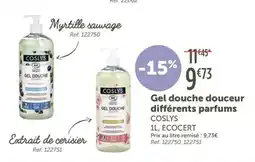 L'Eau Vive Gel douche douceur différents parfums offre