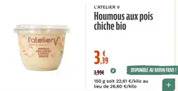La Vie Claire Houmous aux pois chiche bio offre