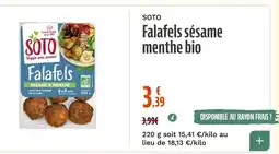 La Vie Claire Falafels sésame menthe bio offre