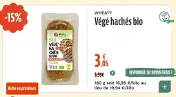 La Vie Claire Végé hachés bio offre