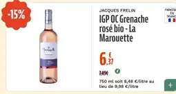 La Vie Claire IGP OC Grenache rosé bio La Marouette offre