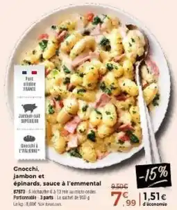Thiriet Gnocchi jambon et epinards offre