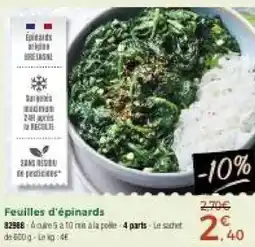 Thiriet Feuilles d'épinards offre
