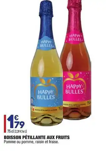 ALDI Boisson Pétillante Aux Fruits Happy Bulles offre