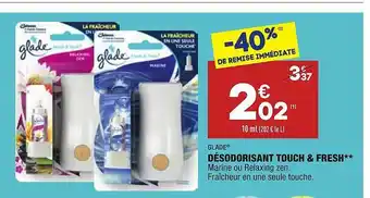 ALDI Désodorisant Touch & Fresh Glade offre