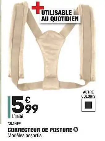 ALDI Correcteur De Posture Crane offre