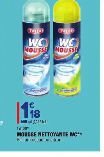 ALDI Mousse Nettoyante Wc Twido offre
