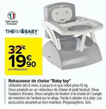 Carrefour Rehausseur De Chaise offre