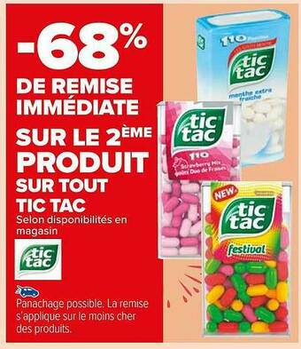 Carrefour Market Tic Tac offre