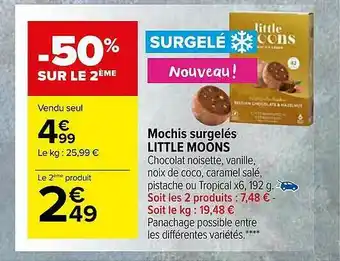 Carrefour Market Mochis Surgelés Little Moons offre