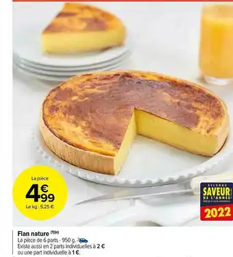 Carrefour Market Flan Nature offre
